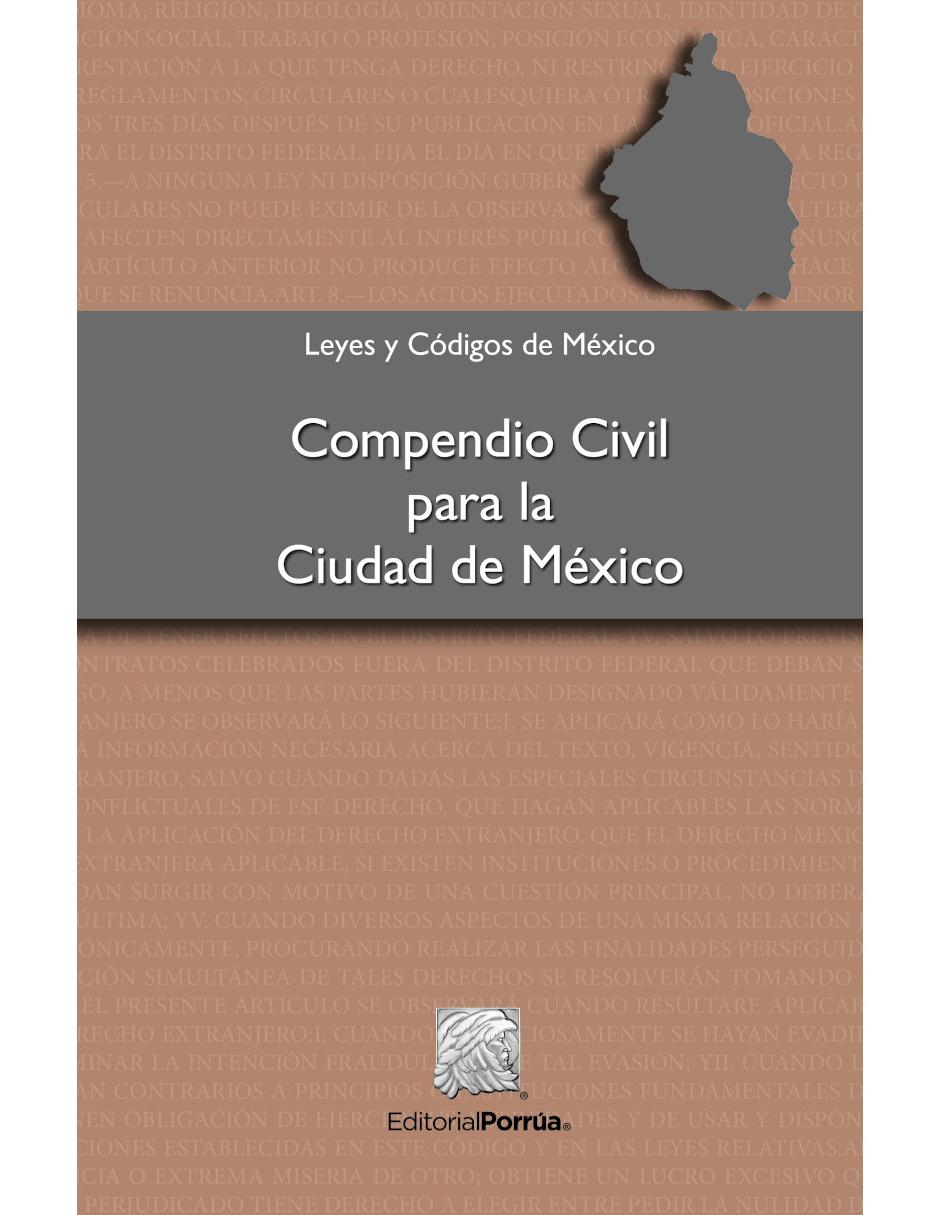Revista Compendio Civil Para La Ciudad De México