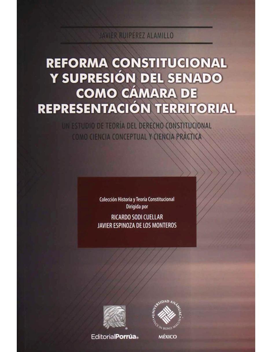 Revista Reforma Constitucional Y Supresión Del Senado Como Cámara De Representación Territorial