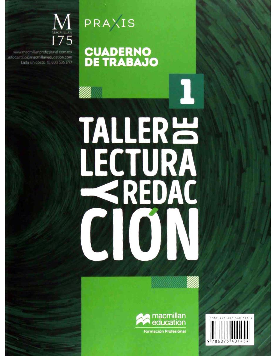 Revista Taller De Lectura Y Redacción 1 Con Cuaderno De Trabajo Revista Taller De Lectura Y Redacción 1 Con Cuaderno De Trabajo