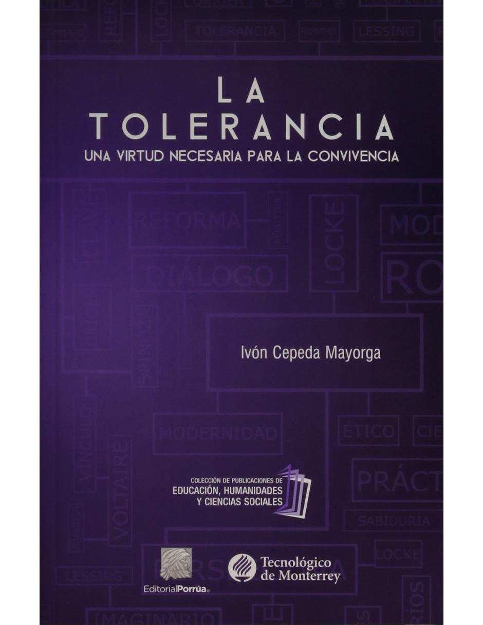 Libro La Tolerancia: Una Virtud Necesaria Para La Convivencia