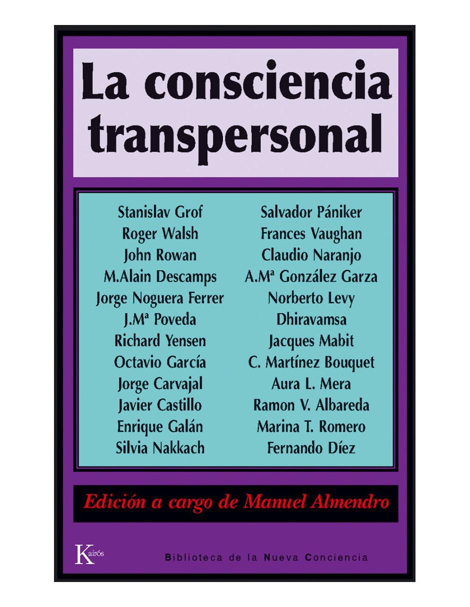 Libro La consciencia transpersonal Libro La consciencia transpersonal