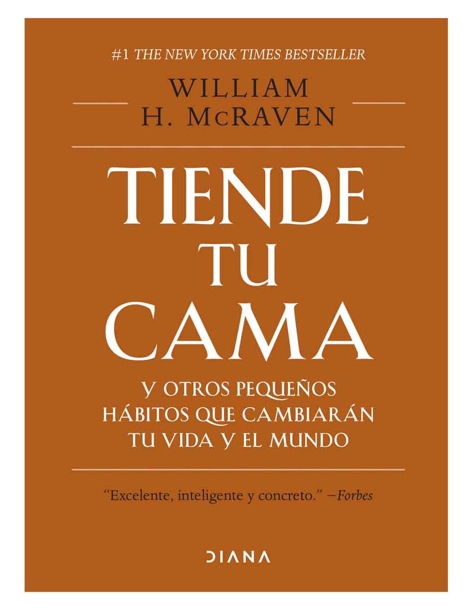 Libro Tiende Tu Cama de William H. Mcraven