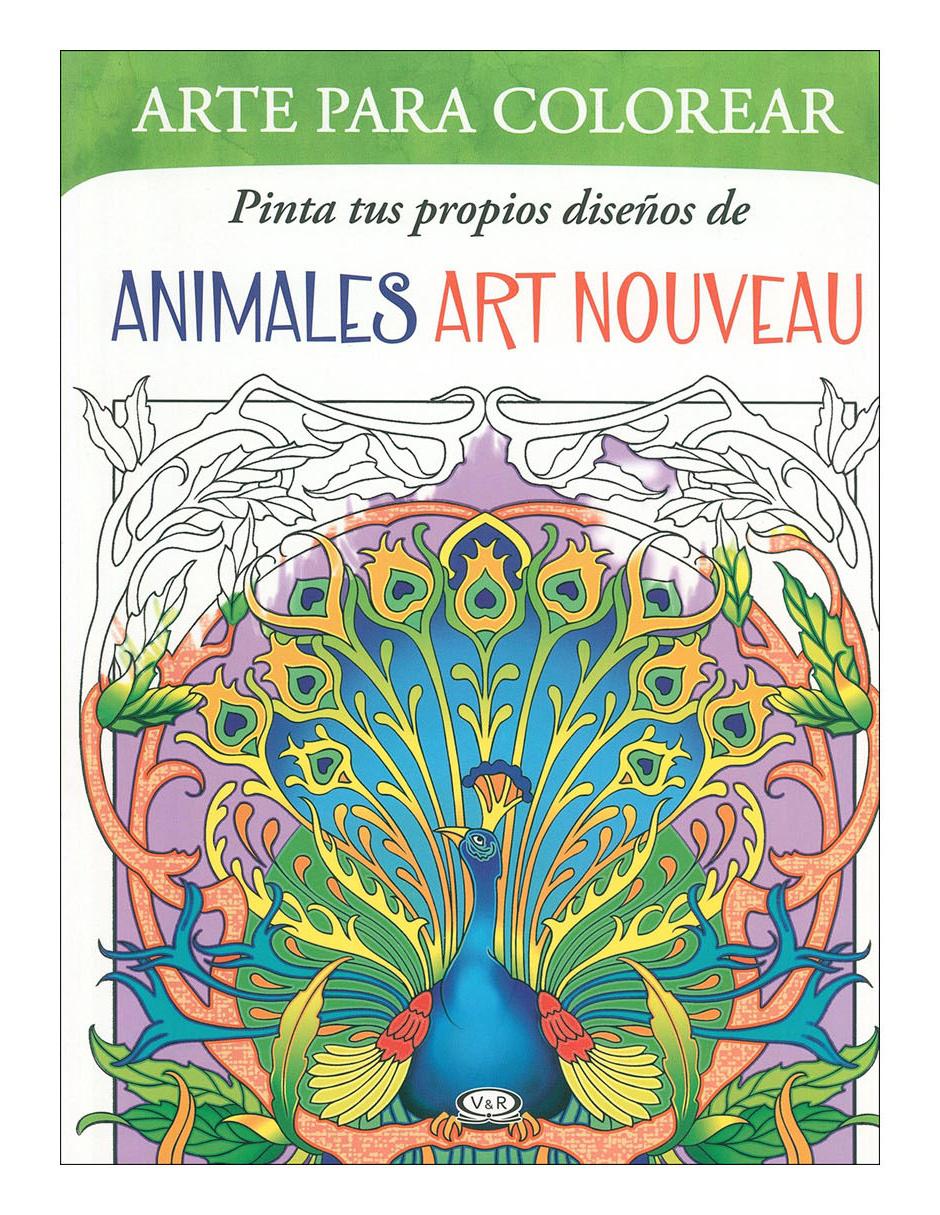 Libro Animales art nouveau arte para colorear Libro Animales art nouveau arte para colorear