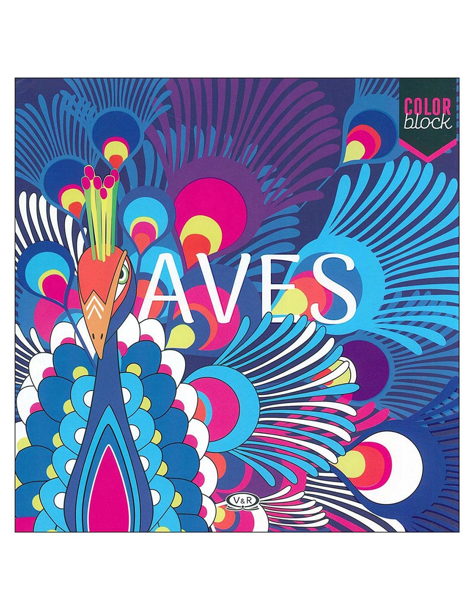 Libro Aves, color block Libro Aves, color block