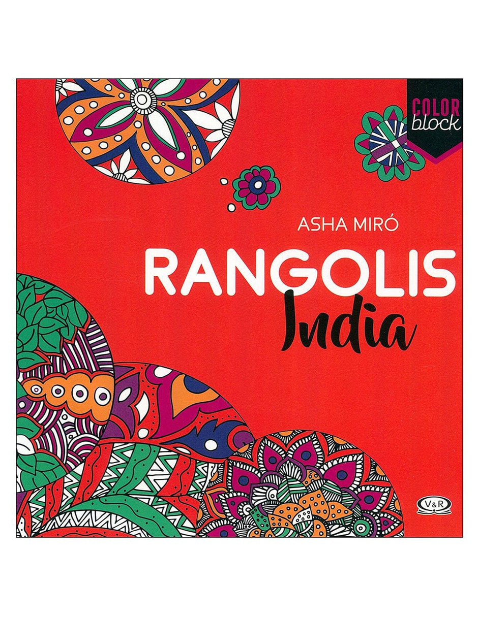Libro Rangolis de la india color block