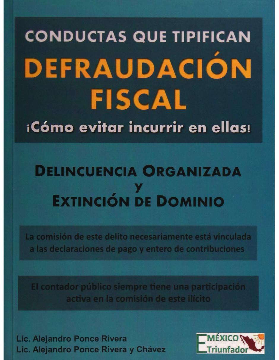 Libro Conductas Que Tipifican Defraudación Fiscal