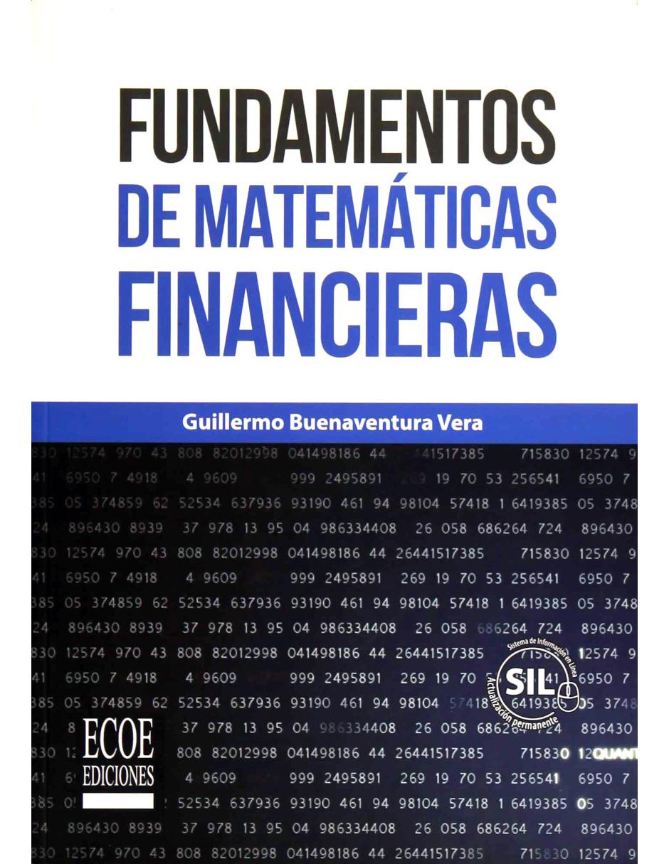 Libro Fundamentos De Matemáticas Financieras