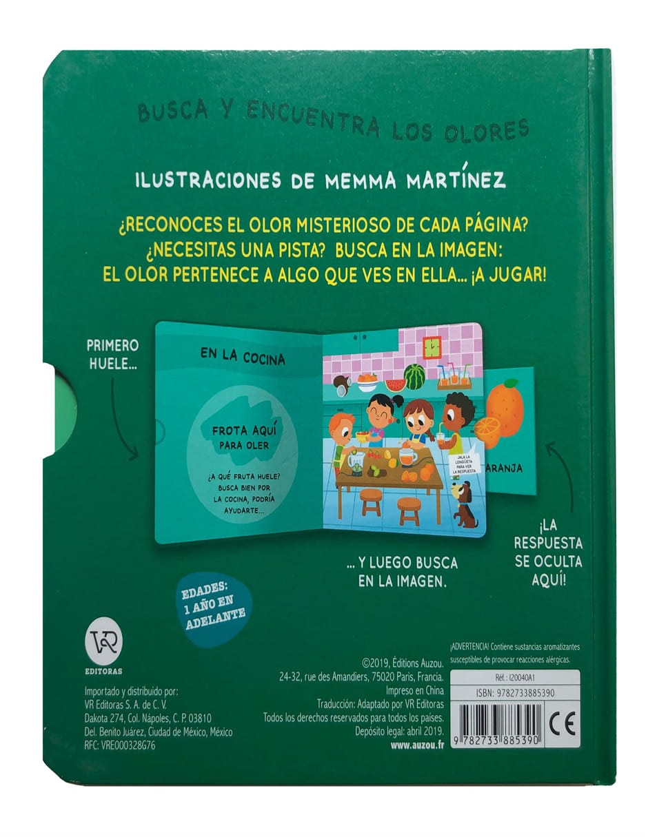 Libro Busca y Encuentra Los Olores Las frutas 2