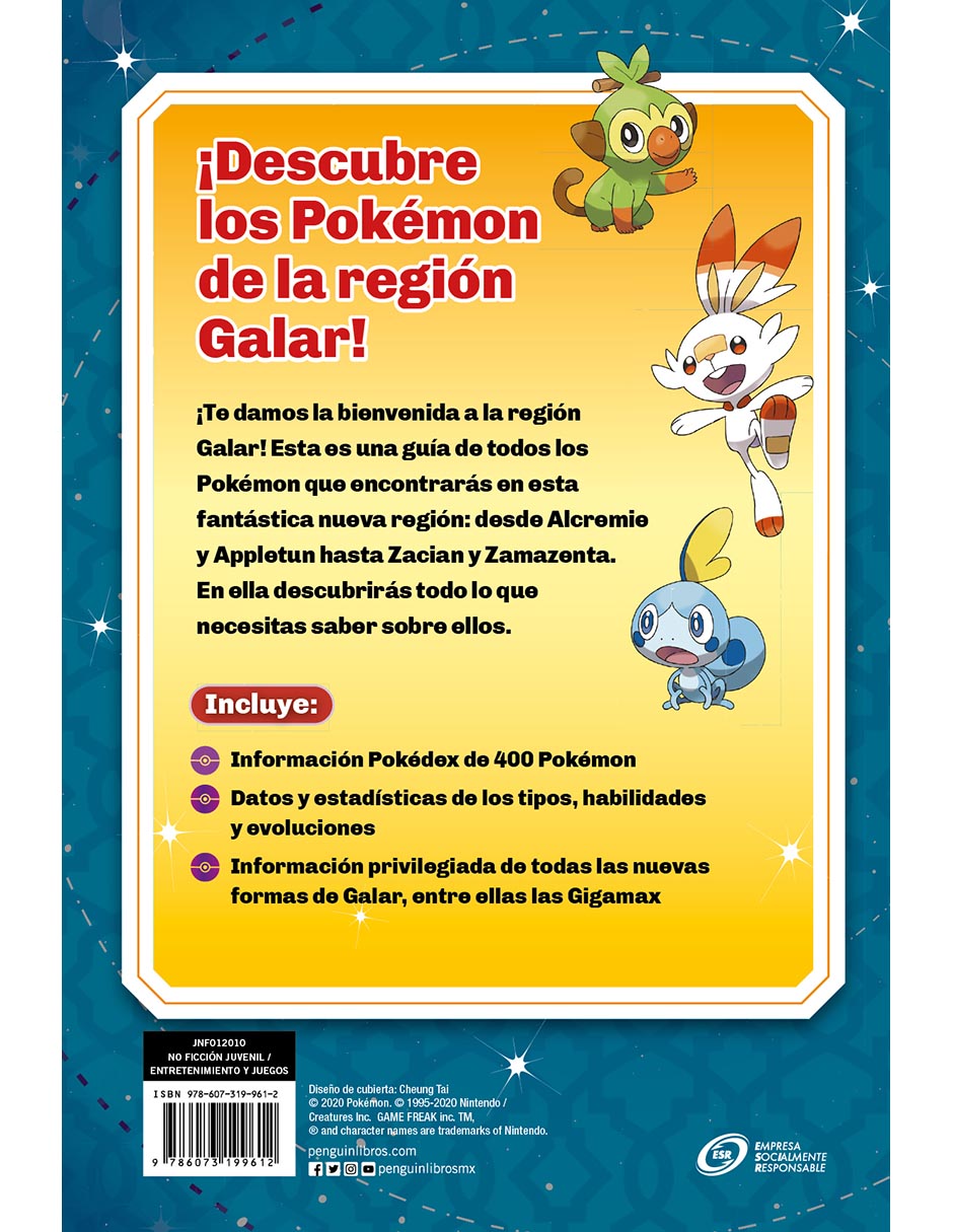 Libro Pokemon Guía de la Región Galar de Varios Autores 2