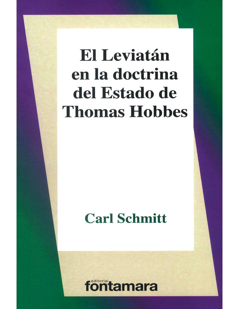 Libro El leviatán en la doctrina del estado de Thomas Hobbes