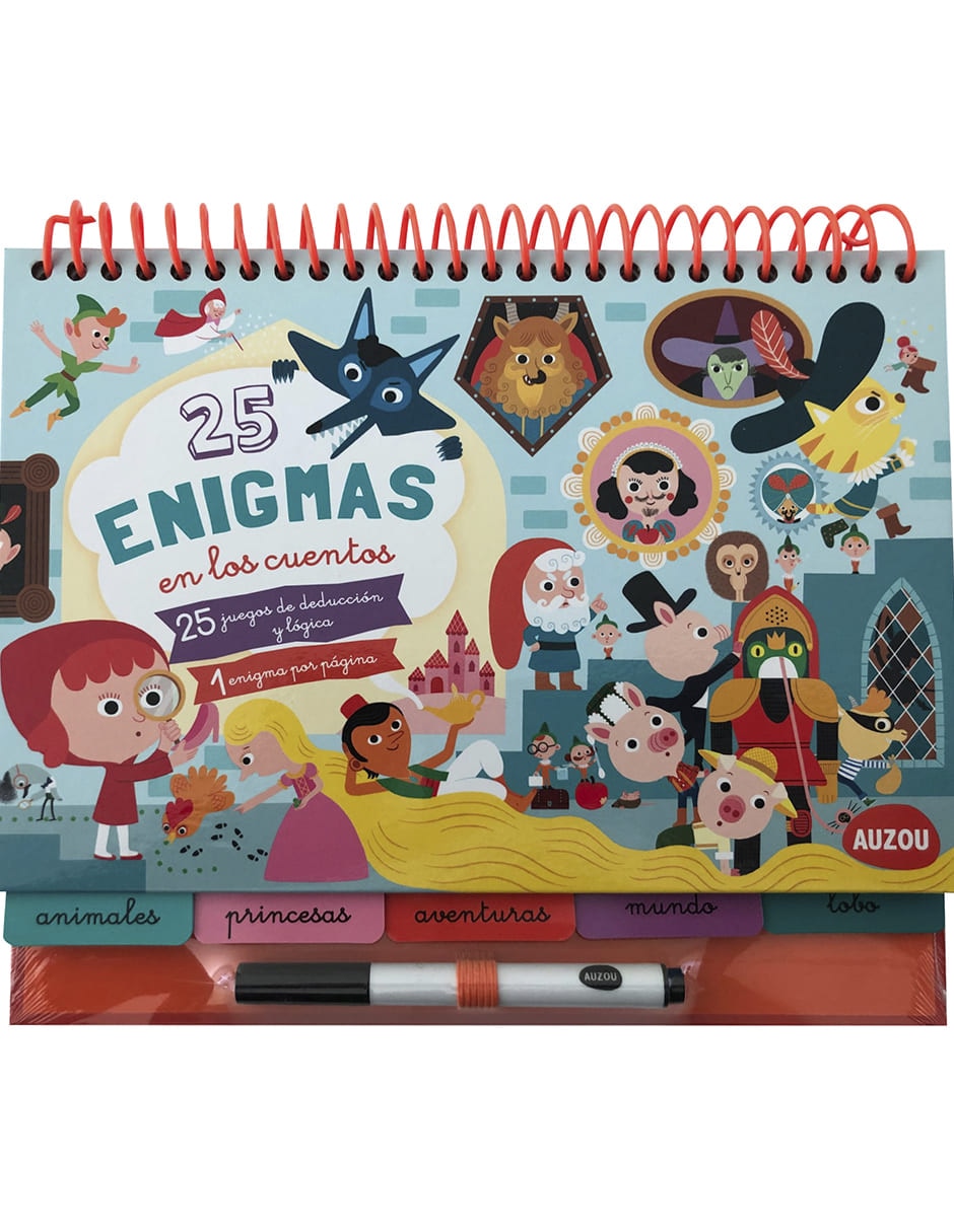 Libro 25 Enigmas en los cuentos de Auzou