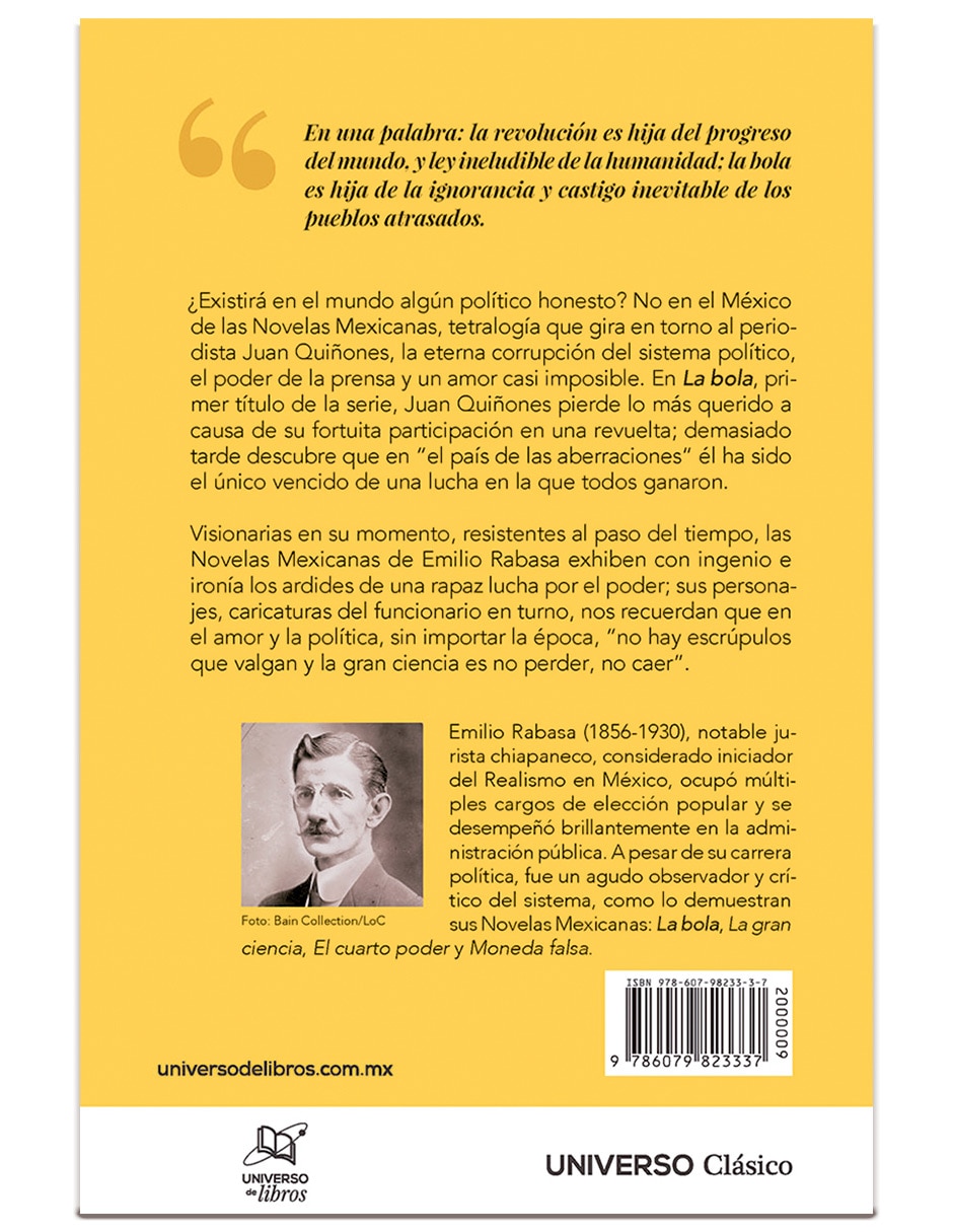 Libro La Bola de Rabasa Emilio de Rabasa Emilio 2