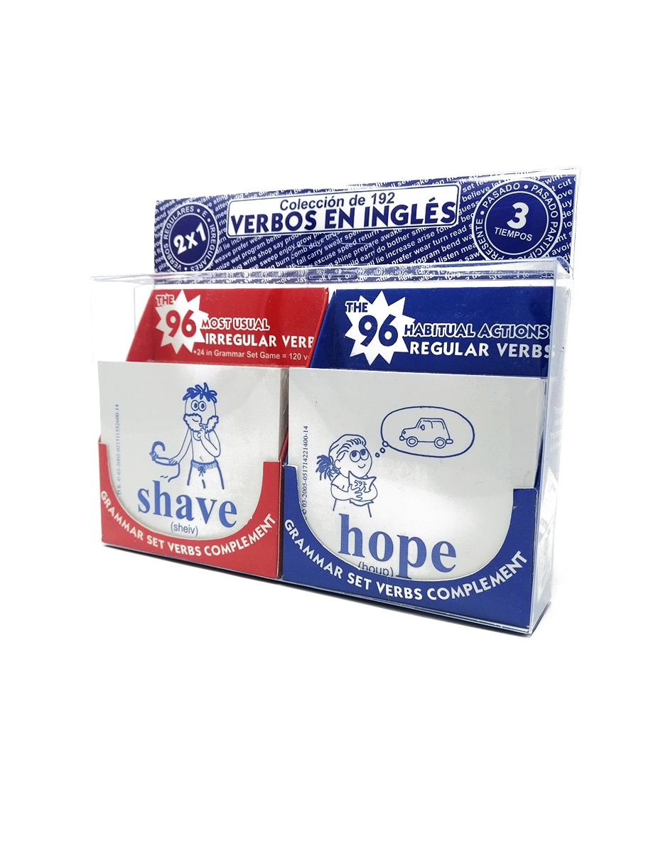 Colección de 192 verbos en inglés