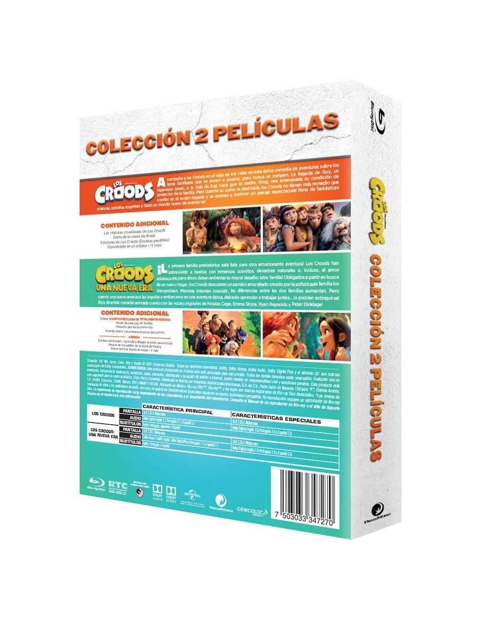 Colección Los Croods 1 y 2 Blu-ray 4