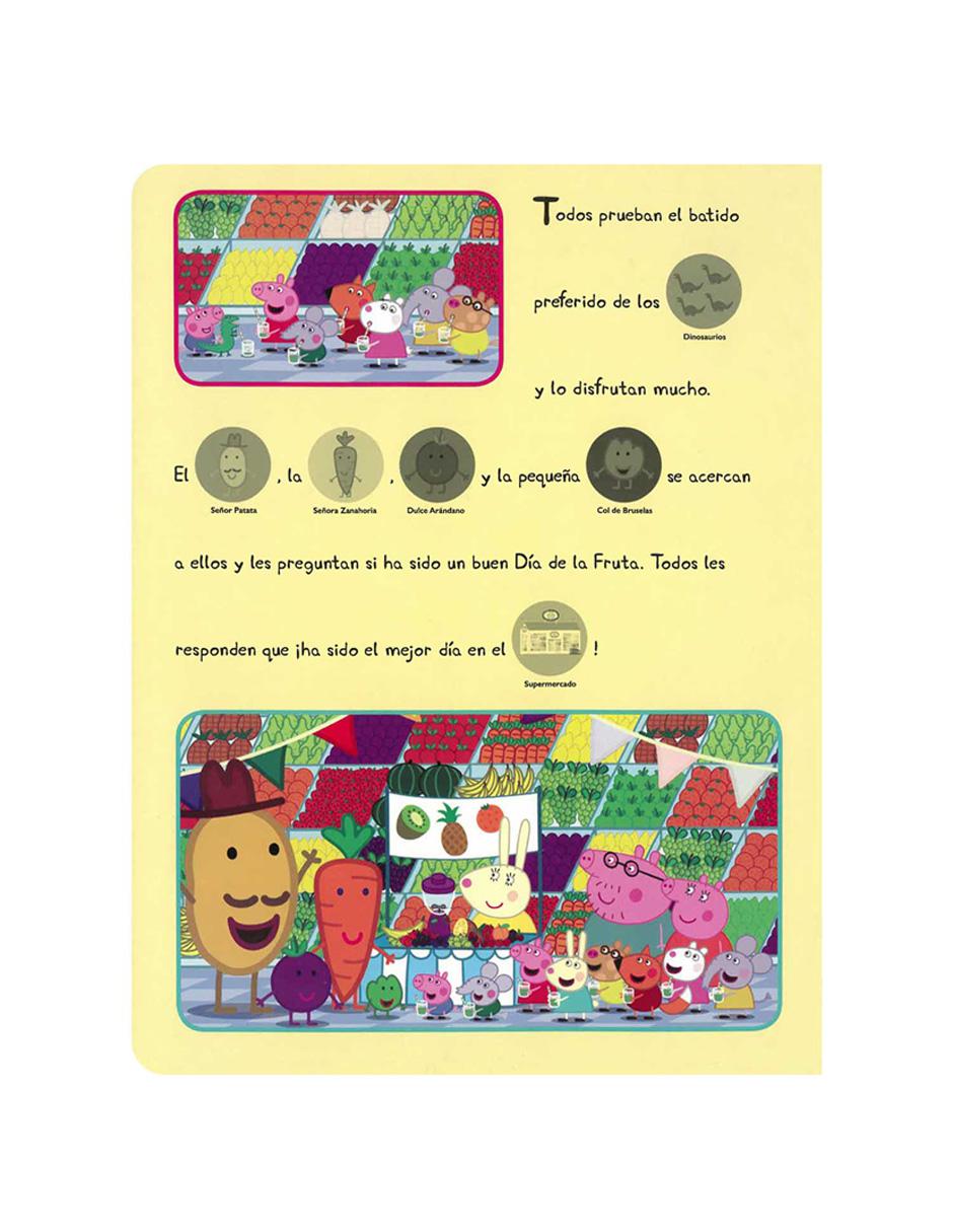 Mi primer libro de cuentos actividades y calcomanías: Peppa Pig Mi fruta preferida 3