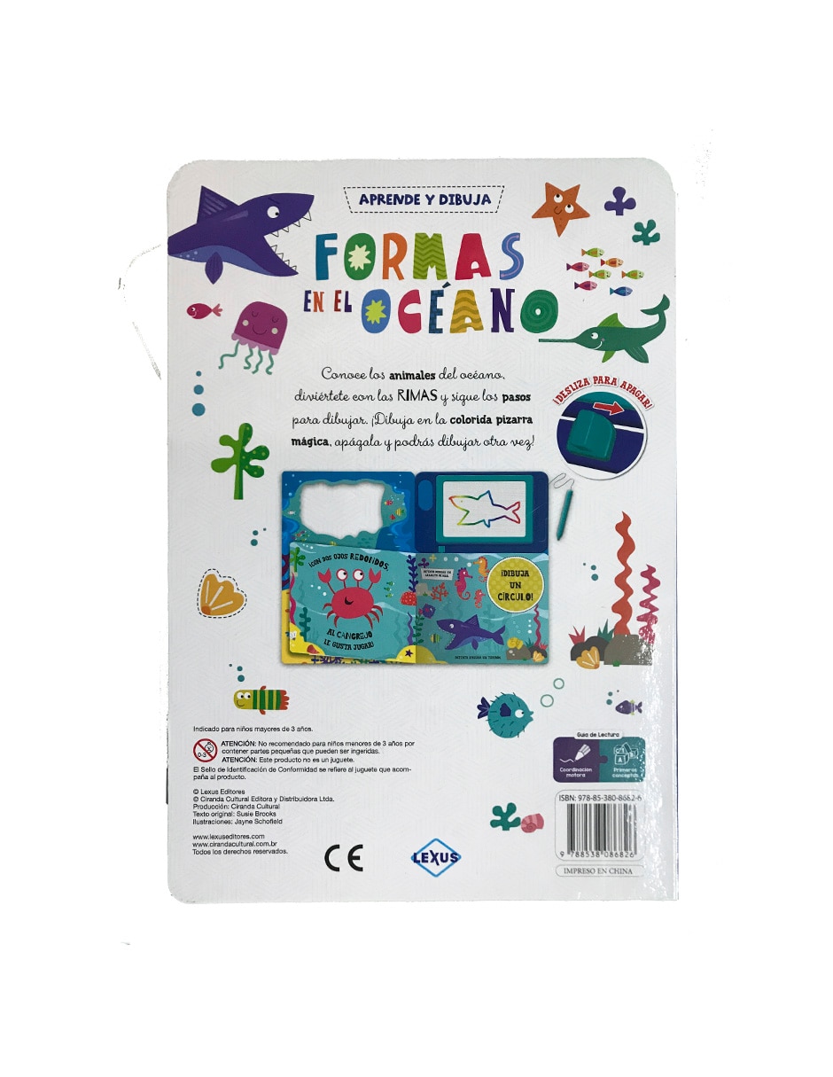 Libro Aprende y Dibuja: Formas en el Océano 4