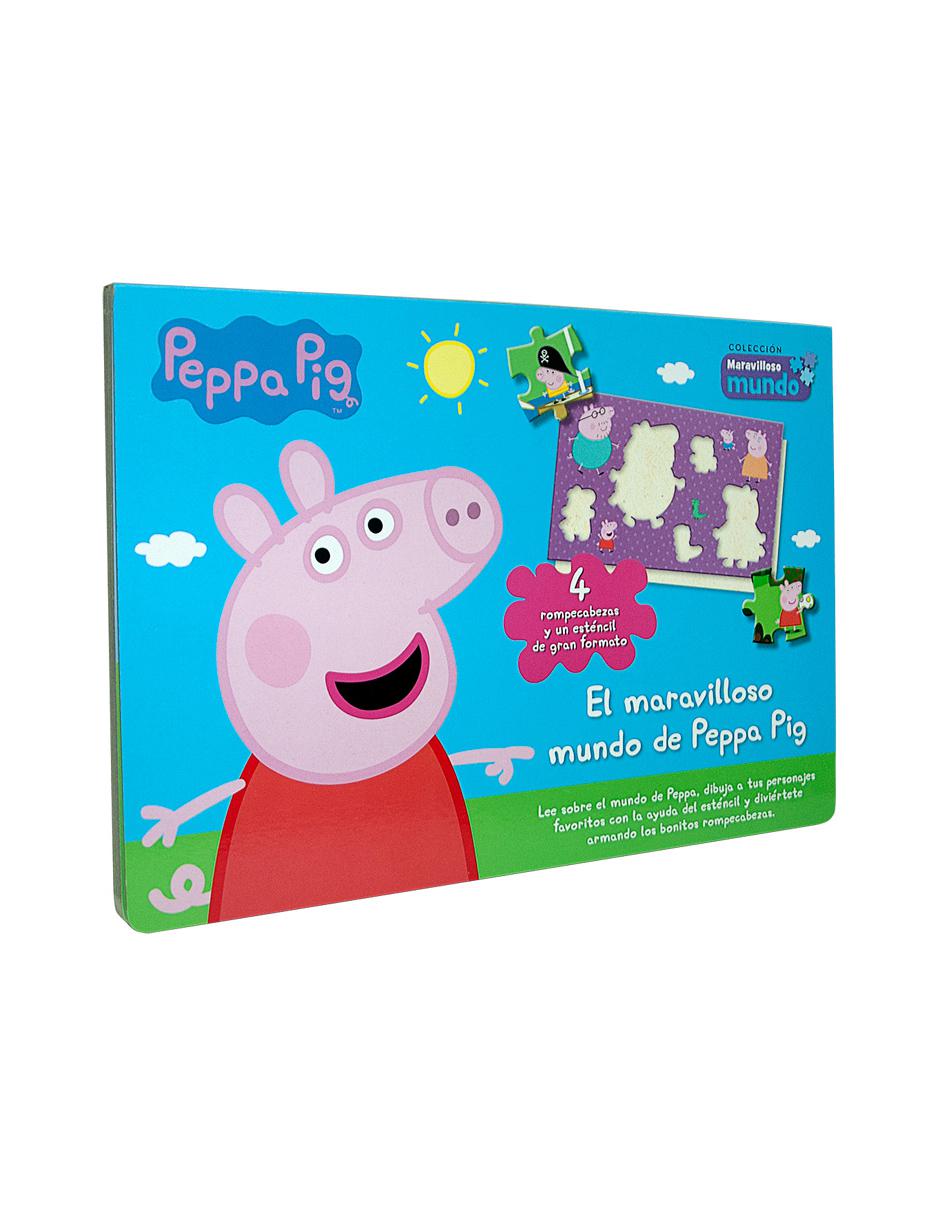 Libro rompecabezas Libro + Esténcil, El Maravilloso Mundo De Peppa Pig