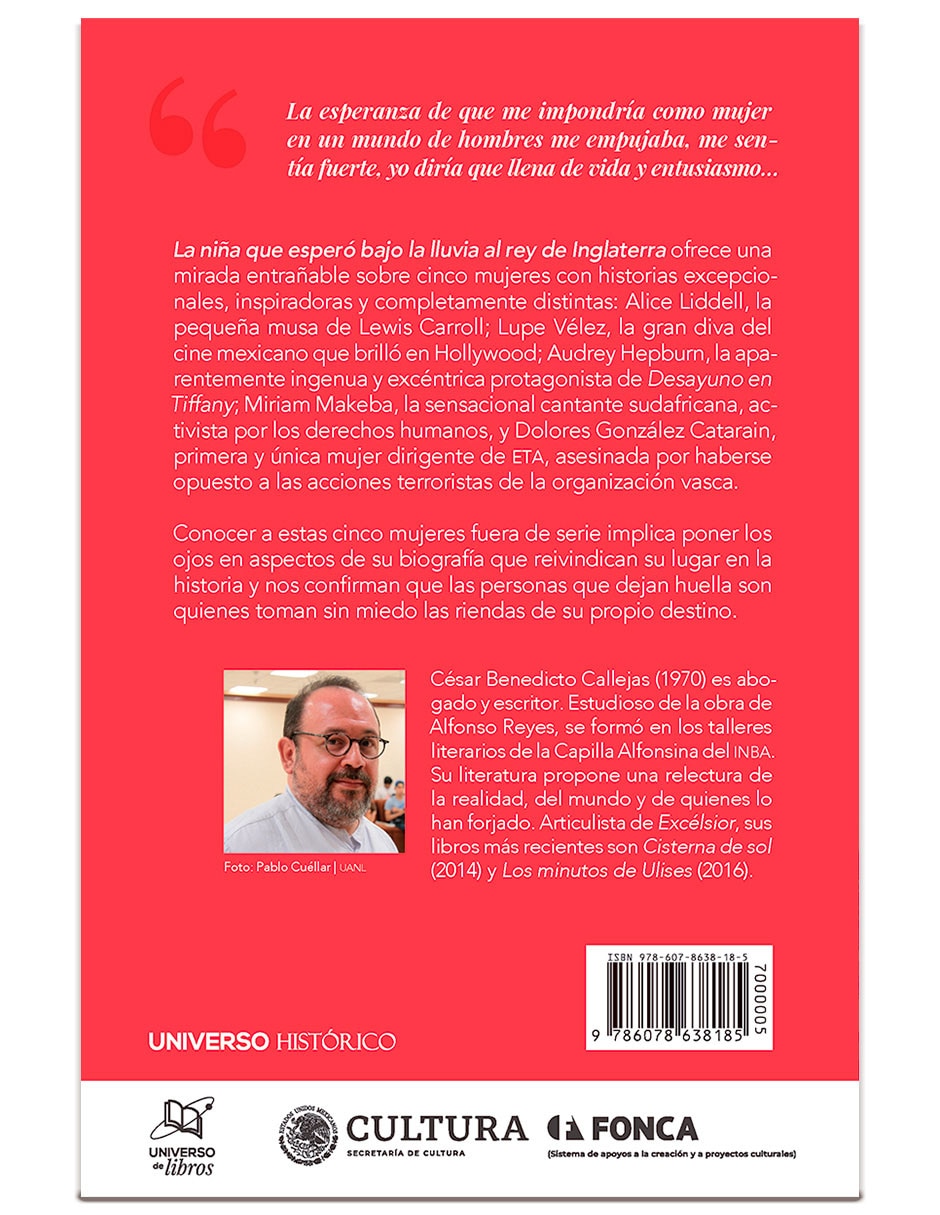 Libro La Niña Que Espero Bajo La Lluvia Al Rey de Cesar Benedicto Callejas 2