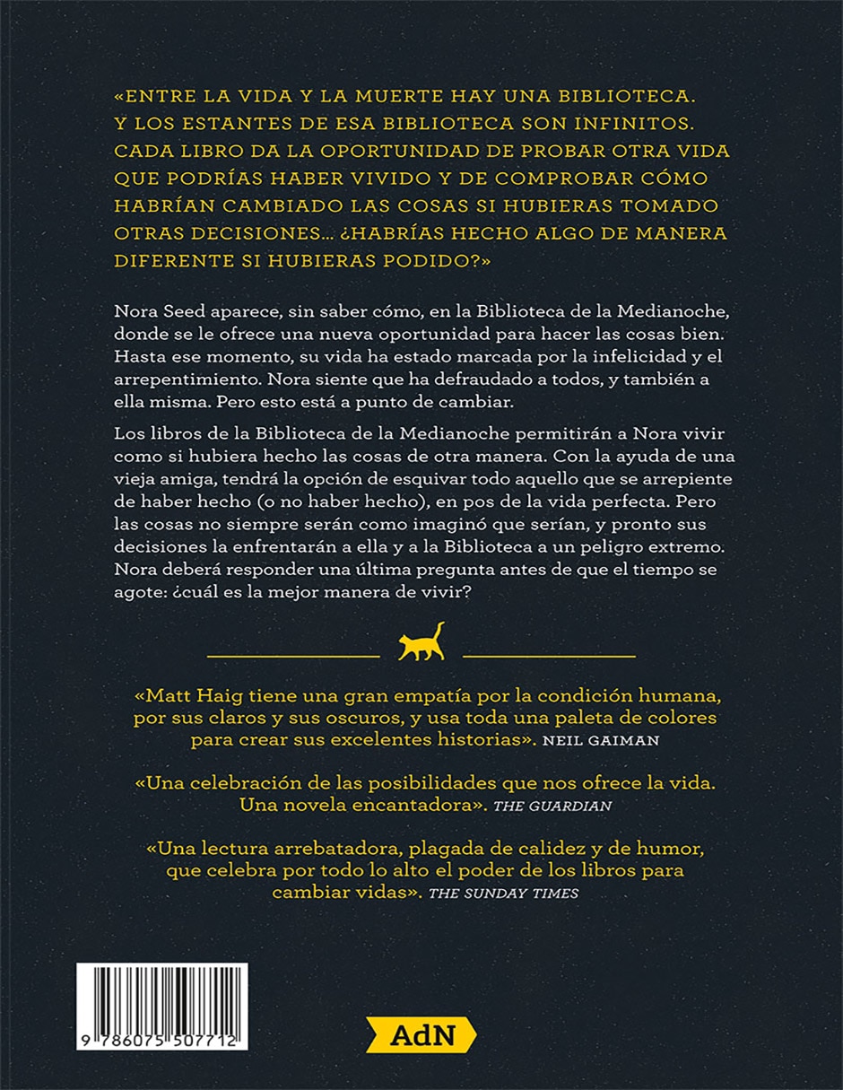 Libro La Biblioteca de la Medianoche de Matt Haig 2