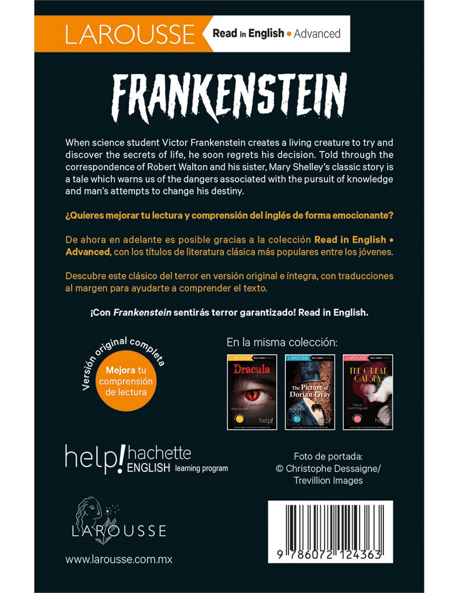 Libro Read In English: Frankenstein de Mary Shelley 2
