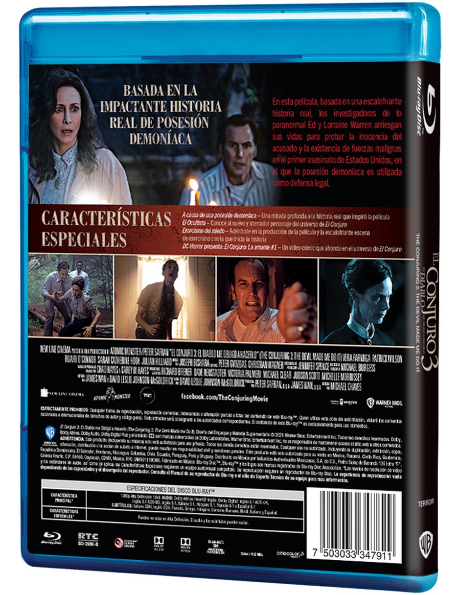 El Conjuro 3: El Diablo me Obligó a Hacerlo Blu-ray
