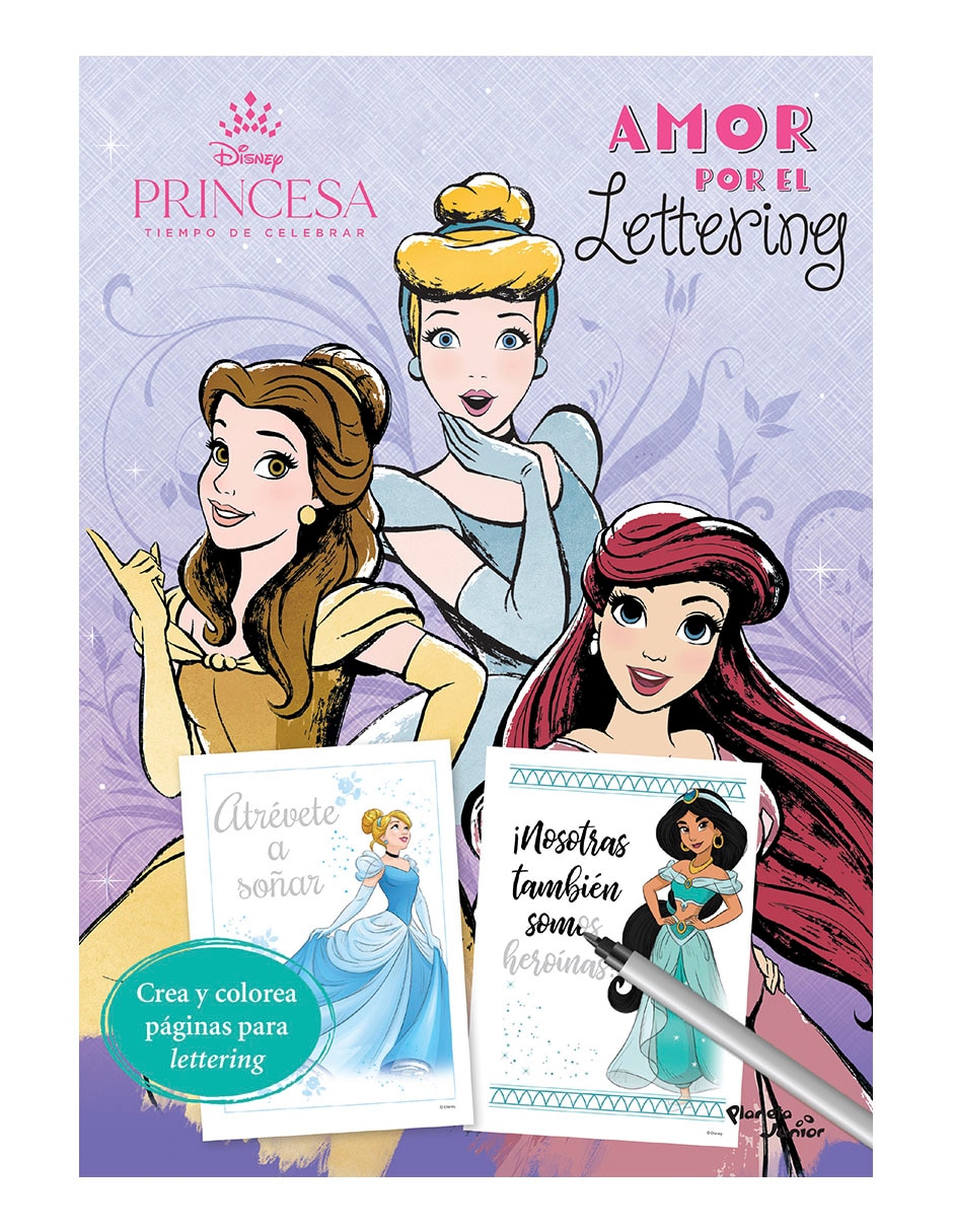 Libro Disney princesas. Amor por el lettering de Disney