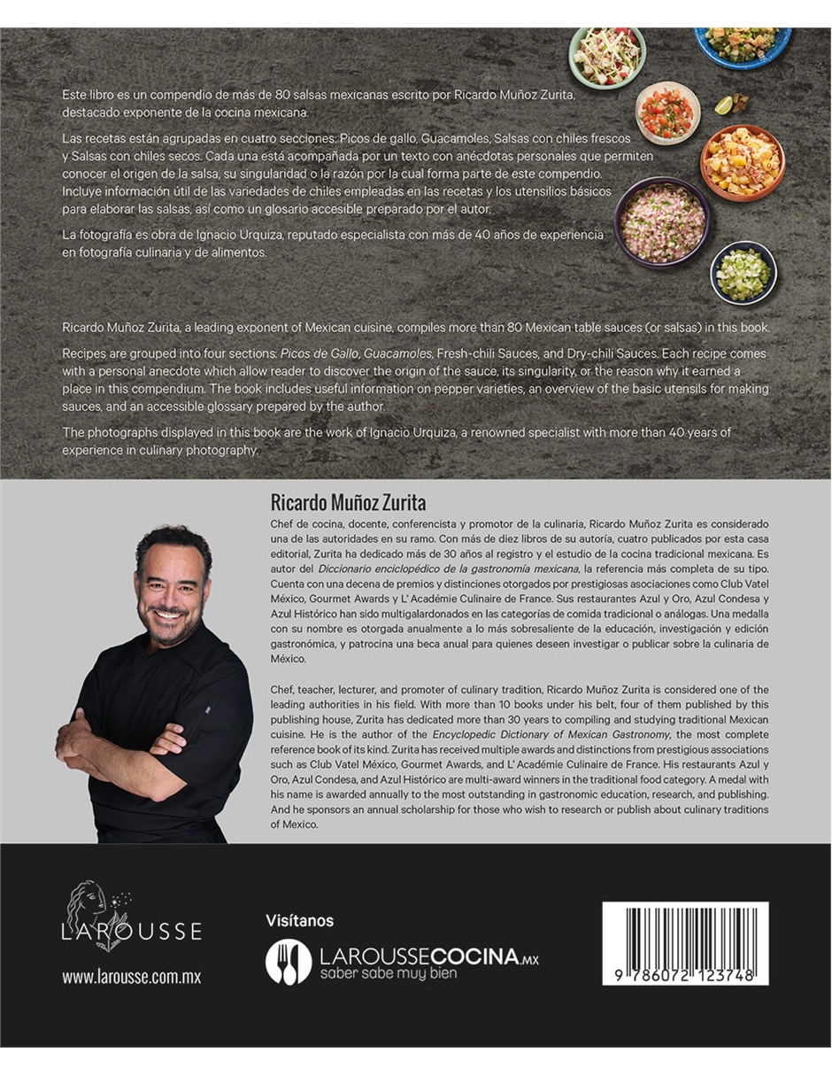 Libro Salsas mexicanas (bilingüe) de Muñoz Zurita, Ricardo 2