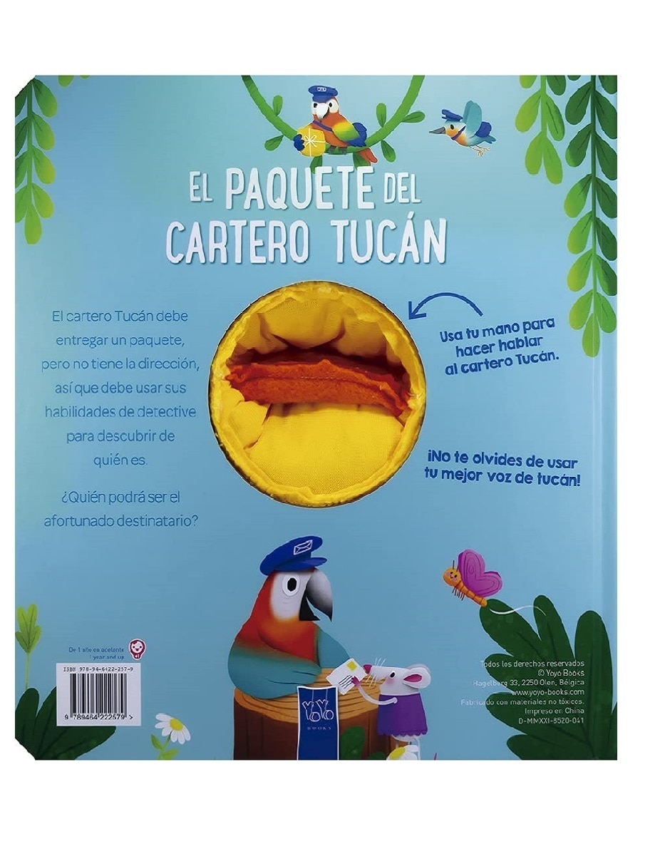 Libro El paquete de cartero tucán (con títere) de Varios 2