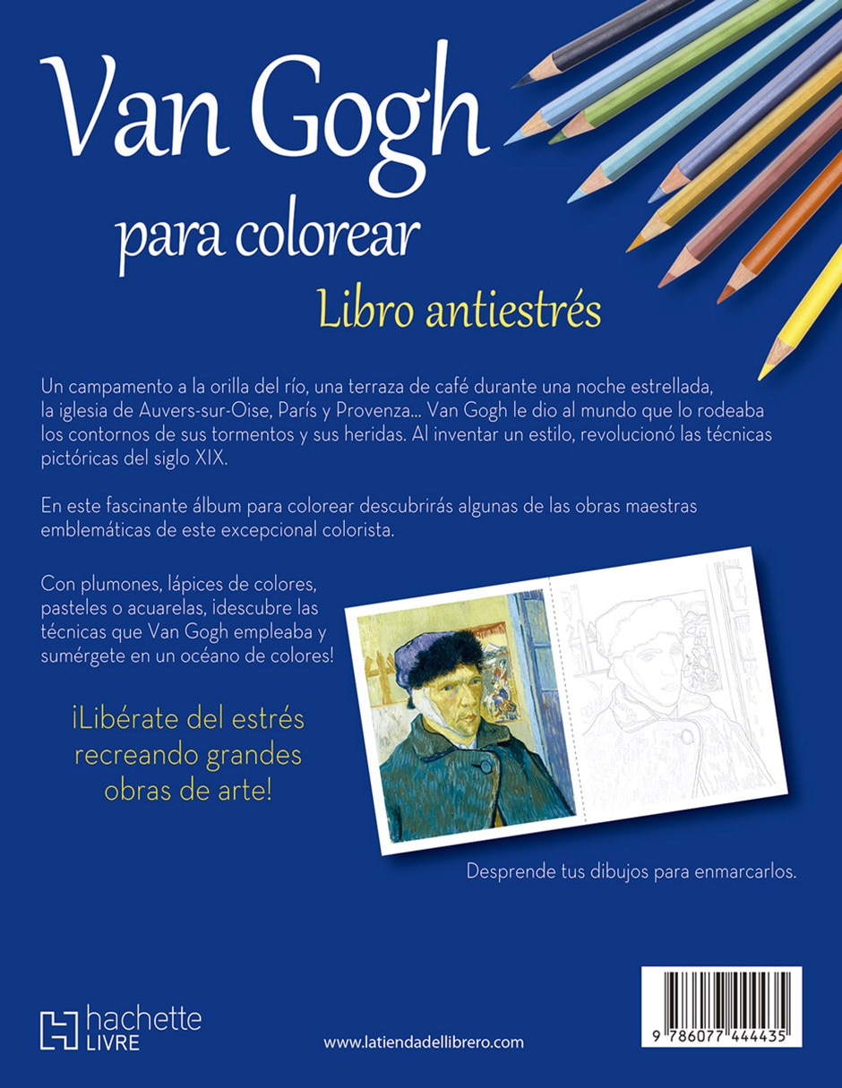 Libro Colorea a Van Gogh de Ediciones Larousse 2