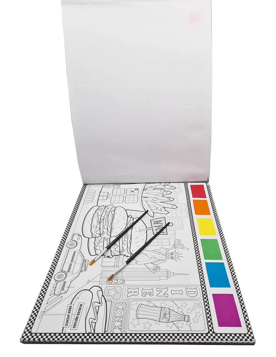 Postales Con Acuarelas 25 Paginas juego armable infantil unisex