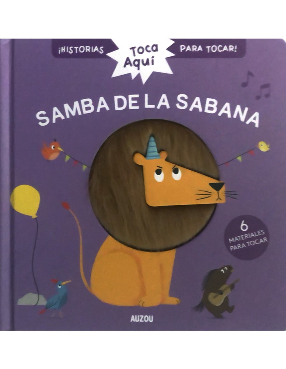 Libro Toca Aquí Samba de la sabana de Auzou de Auzou
