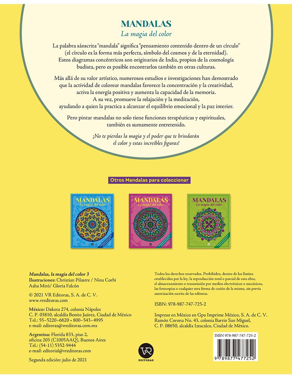 Libro Mandalas: la magia del color 3 de Christian Pilastre 2