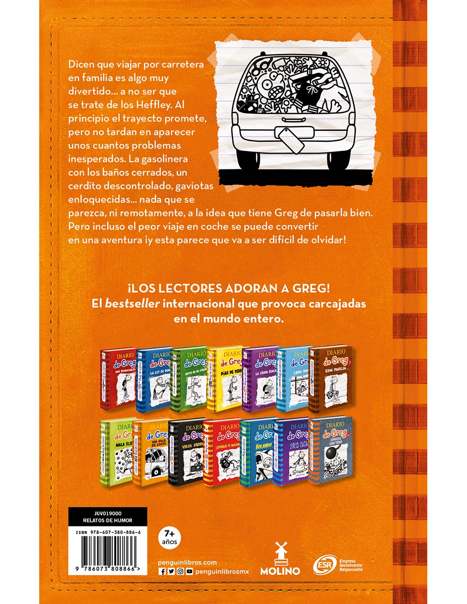 Libro Diario de greg 9: un viaje de locos de Jeff Kinney 2