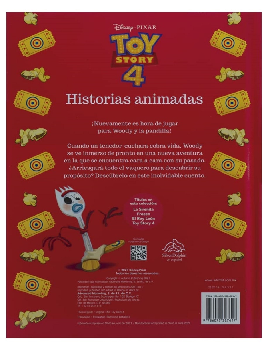 Libro Toy story 4 2