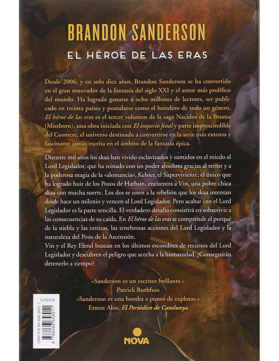 Libro El Héroe de las Eras de Sanderson, Brandon 2