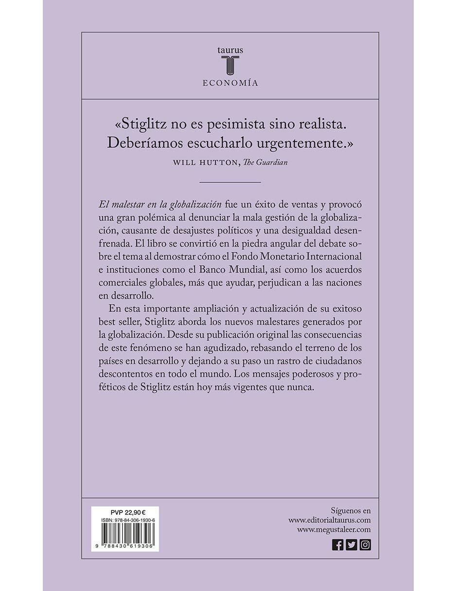 Libro El malestar en la globalización de Joseph E. Stiglitz 2