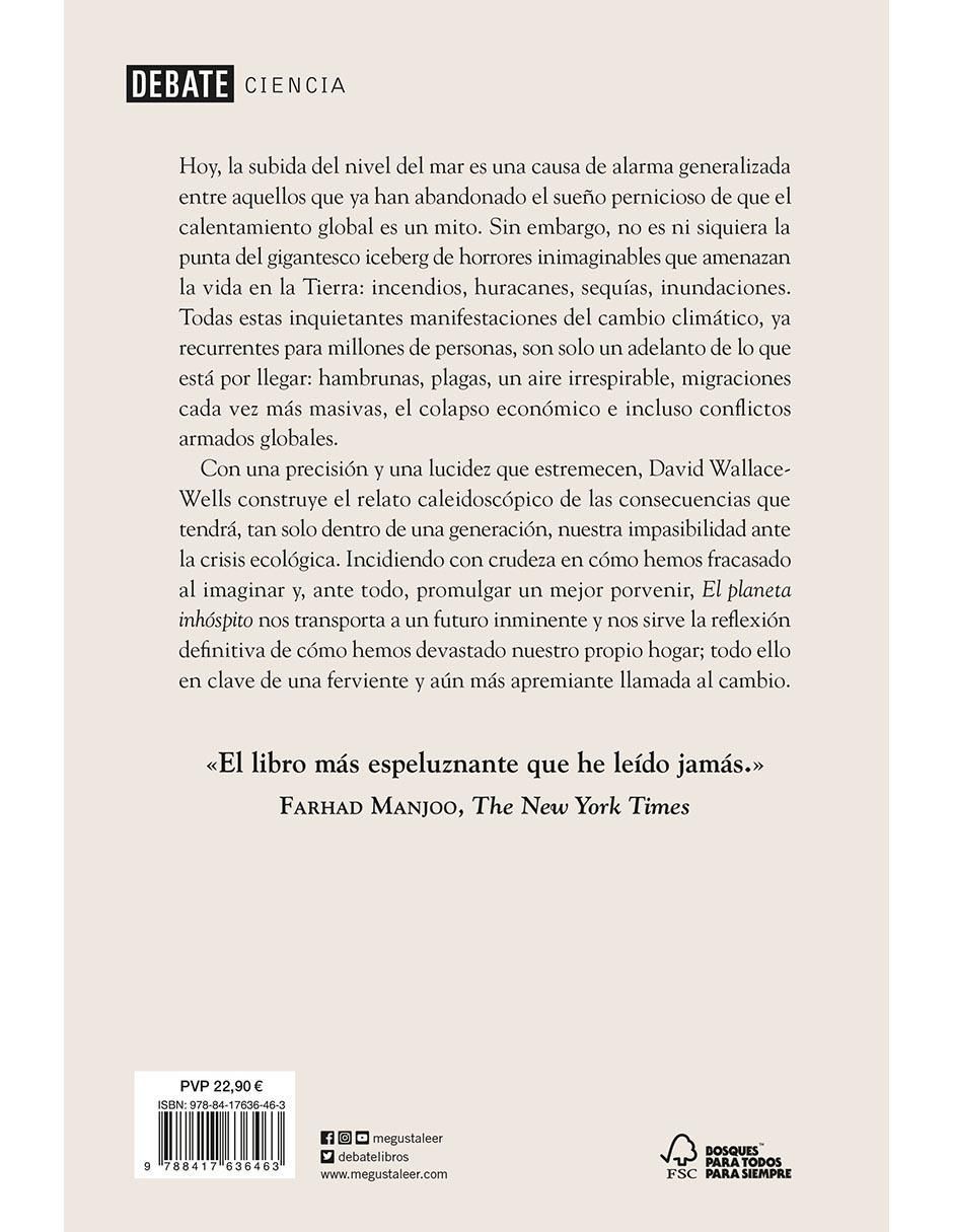 Libro El planeta inhóspito de David WallaceWells 2
