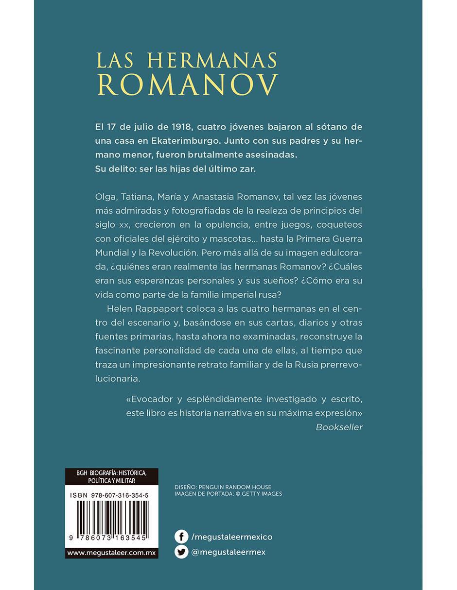 Libro Las hermanas Romanov de Helen Rappaport 2