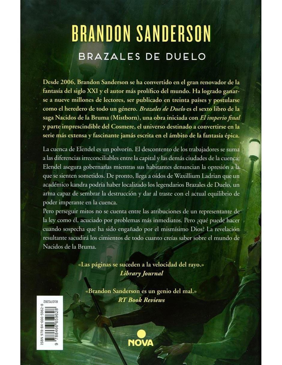 Libro Brazales de Duelo de Brandon Sanderson 2
