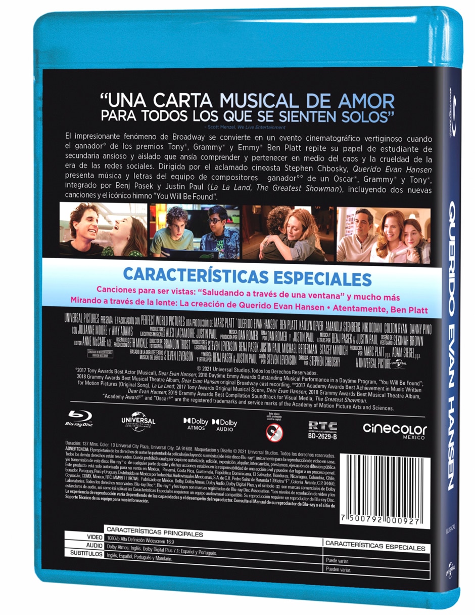 Querido Evan Hansen Blu-ray