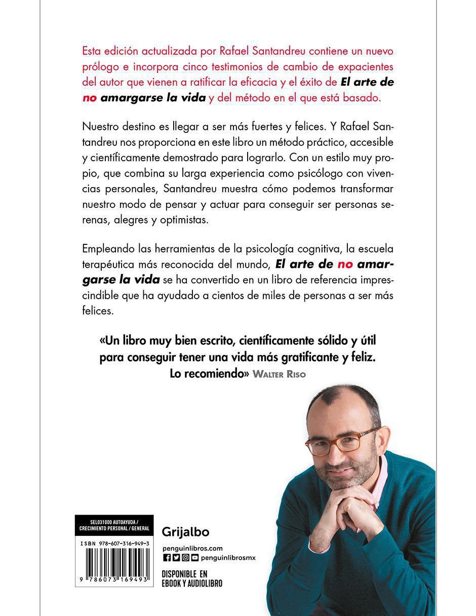 Libro El arte de no amargarse la vida de Rafael Santandreu 2
