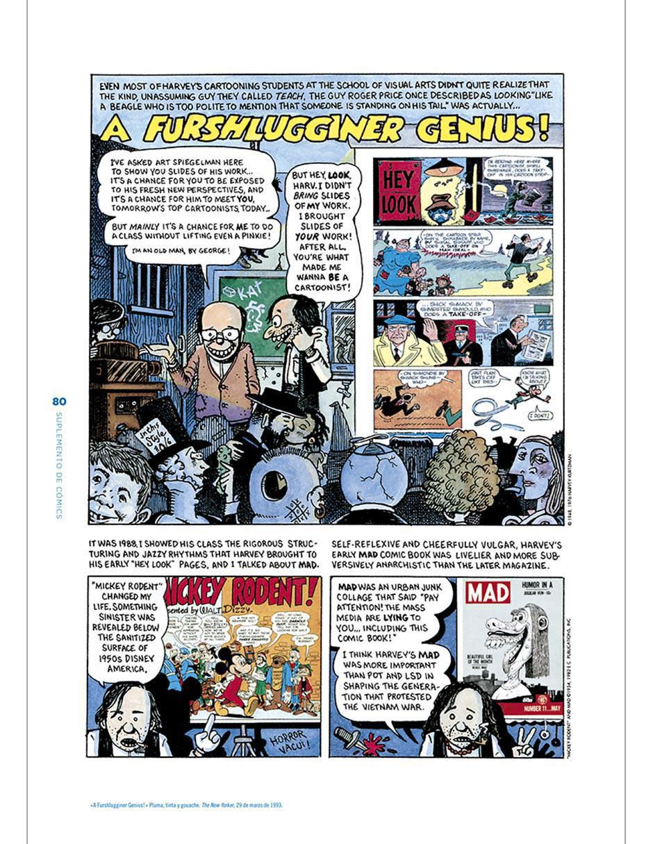 Libro Comix una Retrospectiva de Cómics, Dibujos y Bocetos de Spiegelman, Art 2