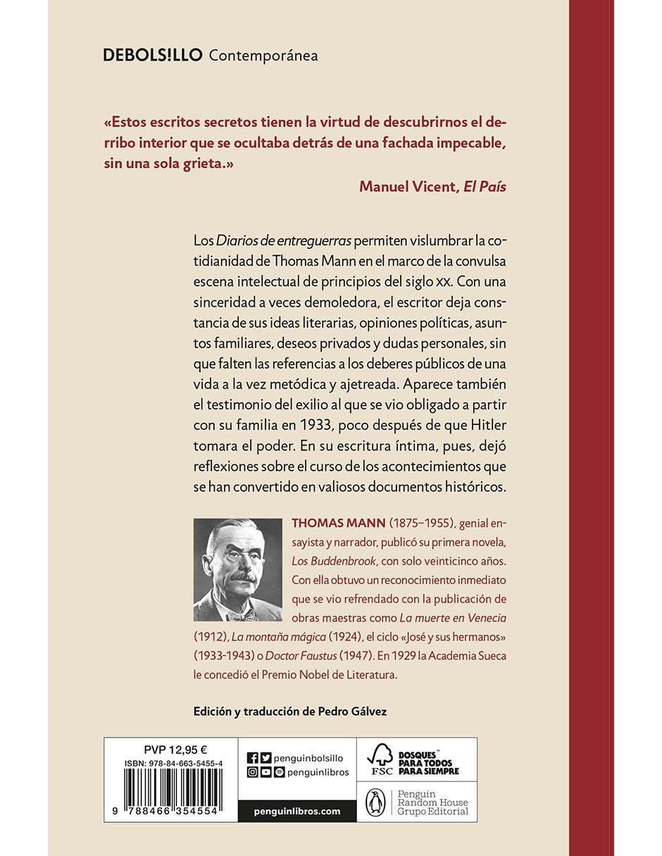 Libro Diarios de entreguerras 1918-1939 de Thomas Mann 2
