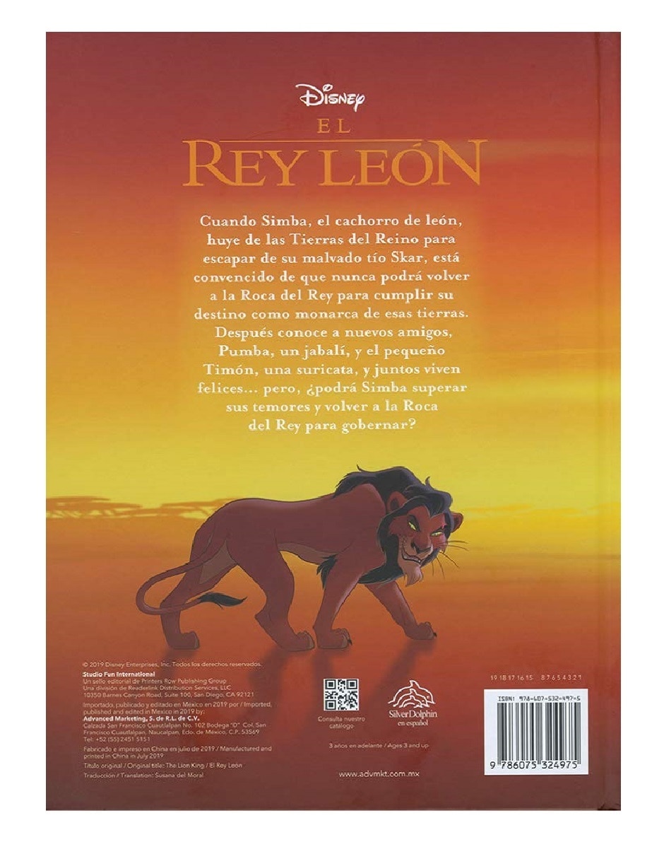 Libro Clásicos de disney el rey león de Varios 2