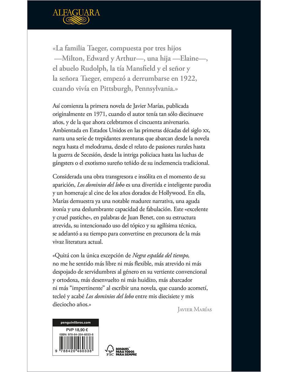 Libro Los dominios del lobo de Javier Marías 2