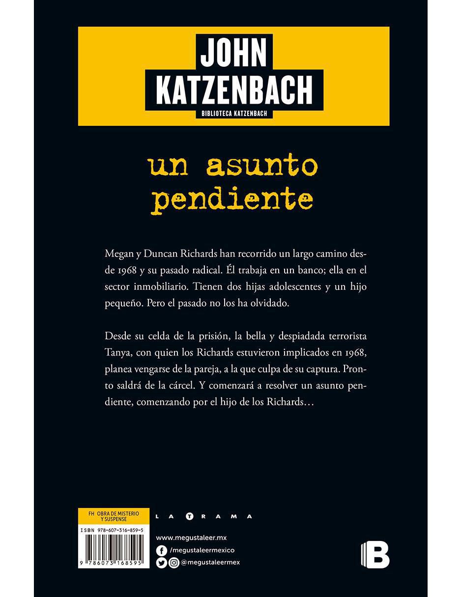 Libro Un asunto pendiente de John Katzenbach 2