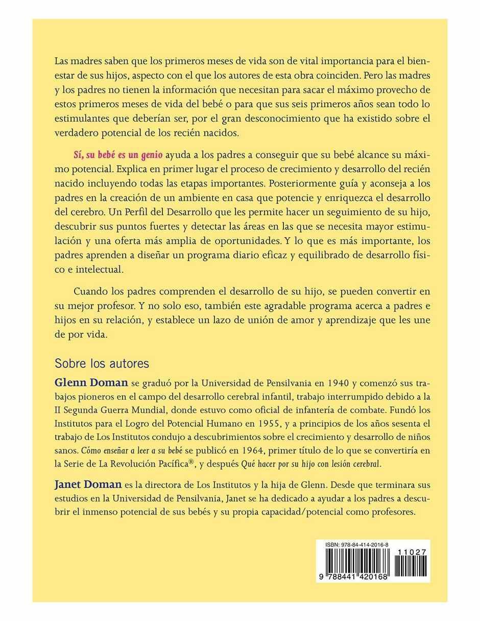 Libro Sí, su bebé es un genio de Glenn Doman / Janet Doman 2