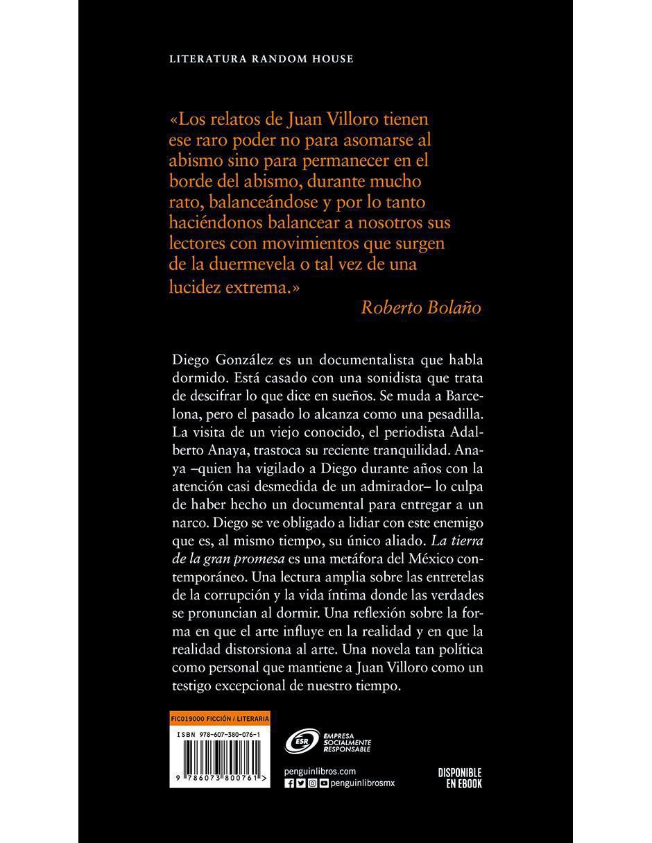 Libro La Tierra De La Gran Promesa de Juan Villoro 2