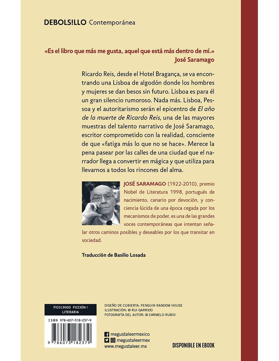 Libro El año de la muerte de Ricardo Reis José Saramago 3