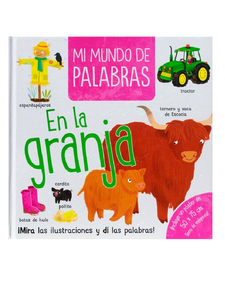 Libro Mi mundo de palabras. en la granja de Varios